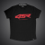 4SR T-Shirt Shaky Black Red Logo